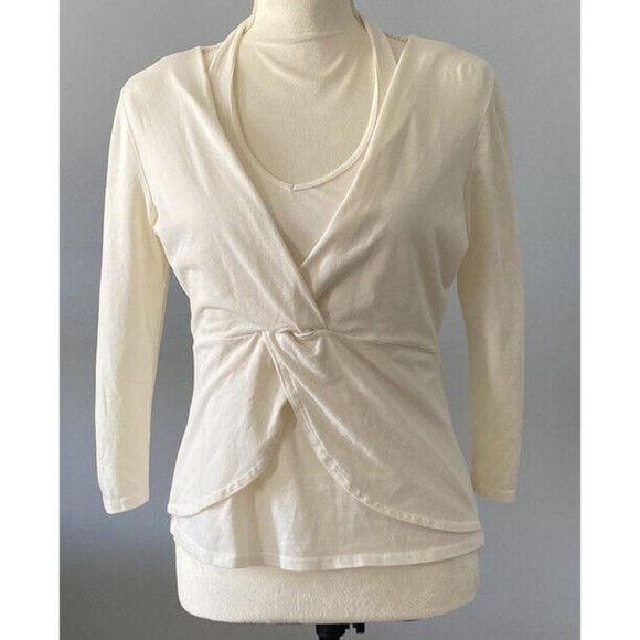 Two Star Dog Faux V-Neck Faux Wrap Top with Built-in Halter Cami XS - Picture 1 of 10